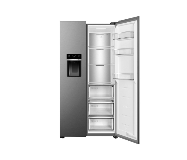 Lodówka TCL RC591SXE0 Side by Side No Frost 185cm Srebrna Dystrybutor Wody Kostkarka 591L - 1349899 - zdjęcie 6